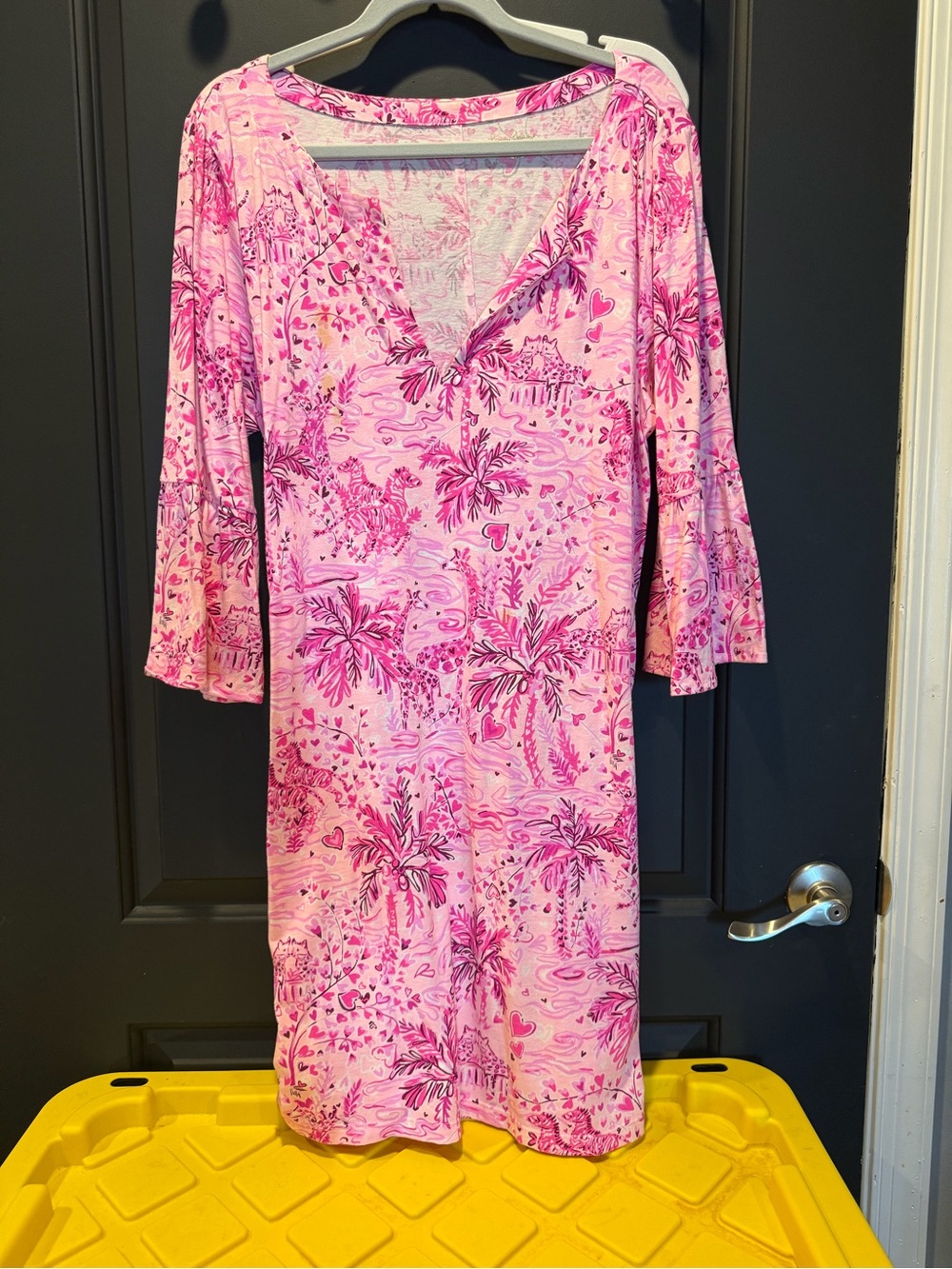 Lilly Pulitzer Pink and Fuchsia Heart Print dress